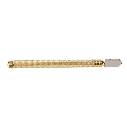มีดกรีดกระจกใช้น้ำมัน หัวคาร์ไบด์ด้ามทองเหลือง PUMPKIN 26327 สีทอง_3