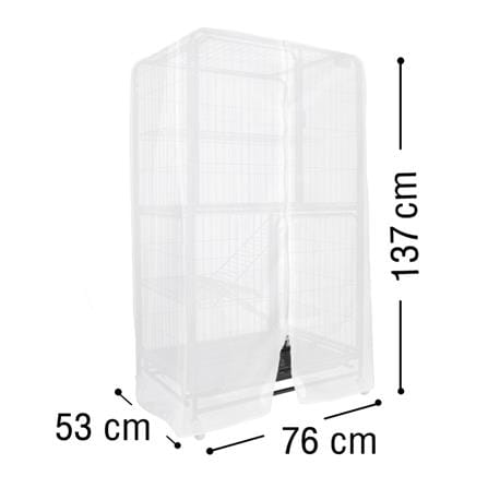 มุ้งครอบกรงสัตว์เลี้ยง PETUS 76x53x107 ซม._3