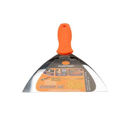 เกรียงโป๊วสี สเตนเลสด้ามพีวีซี PUMPKIN 28176 6 นิ้ว สีส้ม_2