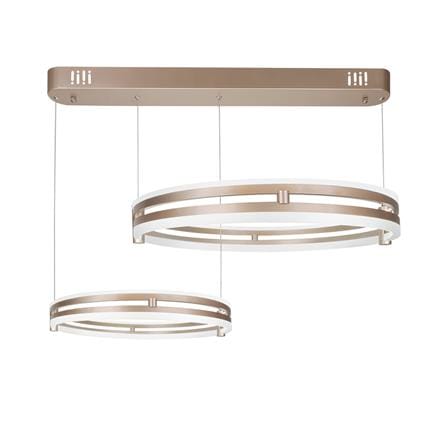 ไฟช่อ LED CARINI MD088-3666 40+60 วัตต์ DAYLIGHT/COOL WHITE/WARM WHITE สีโรสโกลด์ 2 หัว_0