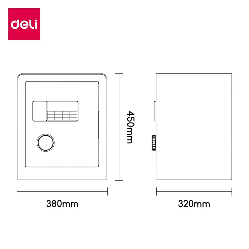 ตู้นิรภัย ELECTRONIC DELI ET551-BK-01 สีดำ