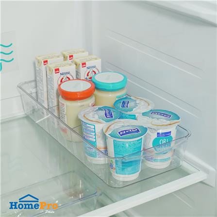 กล่องจัดเก็บในตู้เย็นพร้อมชั้นแบ่งและล้อเลื่อน KECH FROSTY SIZE M_4