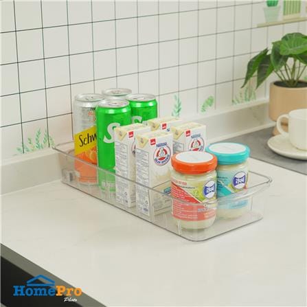 กล่องจัดเก็บในตู้เย็นพร้อมชั้นแบ่งและล้อเลื่อน KECH FROSTY SIZE M_5