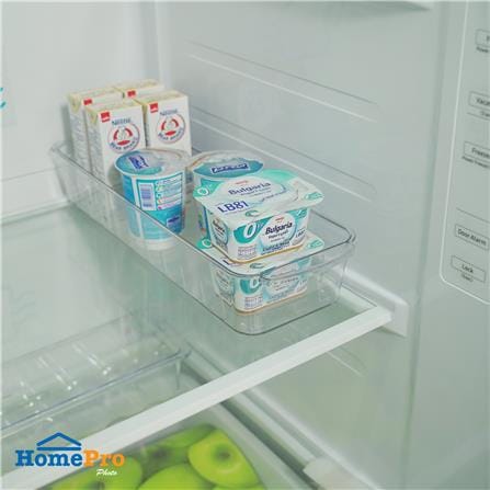 กล่องจัดเก็บในตู้เย็นพร้อมชั้นแบ่งและล้อเลื่อน KECH FROSTY SIZE S_6
