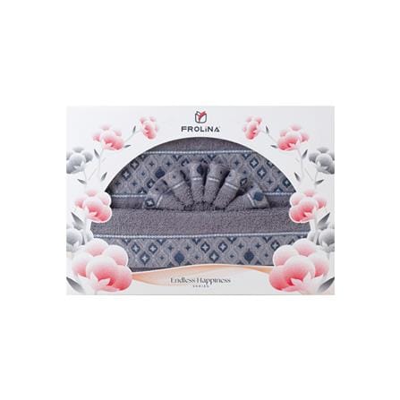 ผ้าขนหนู GIFT SET FROLINA CHARISMA GRANDEUR สี GREY_5