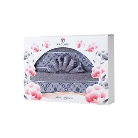 ผ้าขนหนู GIFT SET FROLINA CHARISMA GRANDEUR สี GREY_6