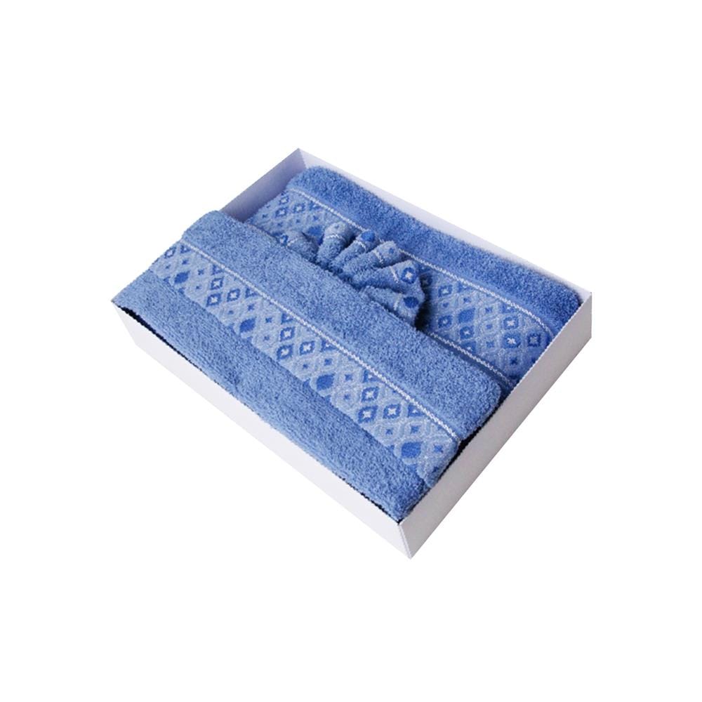 ผ้าขนหนู GIFT SET FROLINA CHARISMA GRANDEUR สี BLUE