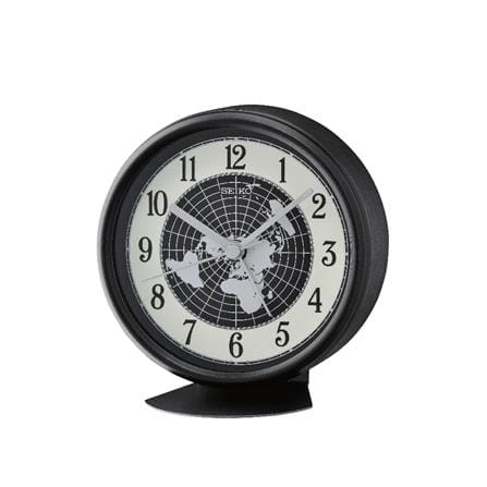 นาฬิกาตั้งโต๊ะ SEIKO CLOCKS QHE067K 4.1X3.9 นิ้ว สีดำ_0
