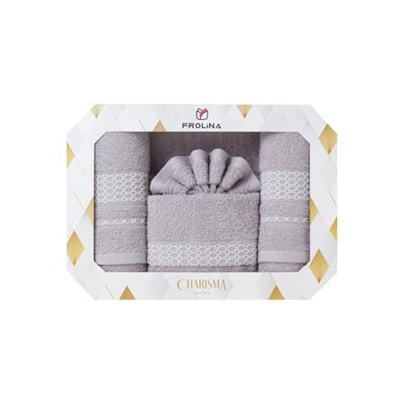 ผ้าขนหนู GIFT SET FROLINA HAPPINESS ETERNITY สี GREY_5