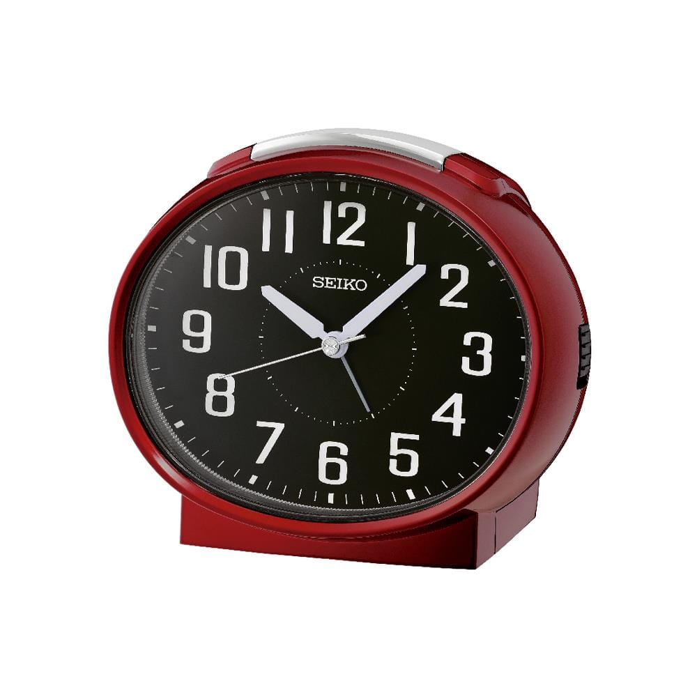 นาฬิกาปลุก SEIKO CLOCKS QHK059R 4.4X5.1 นิ้ว สีแดง
