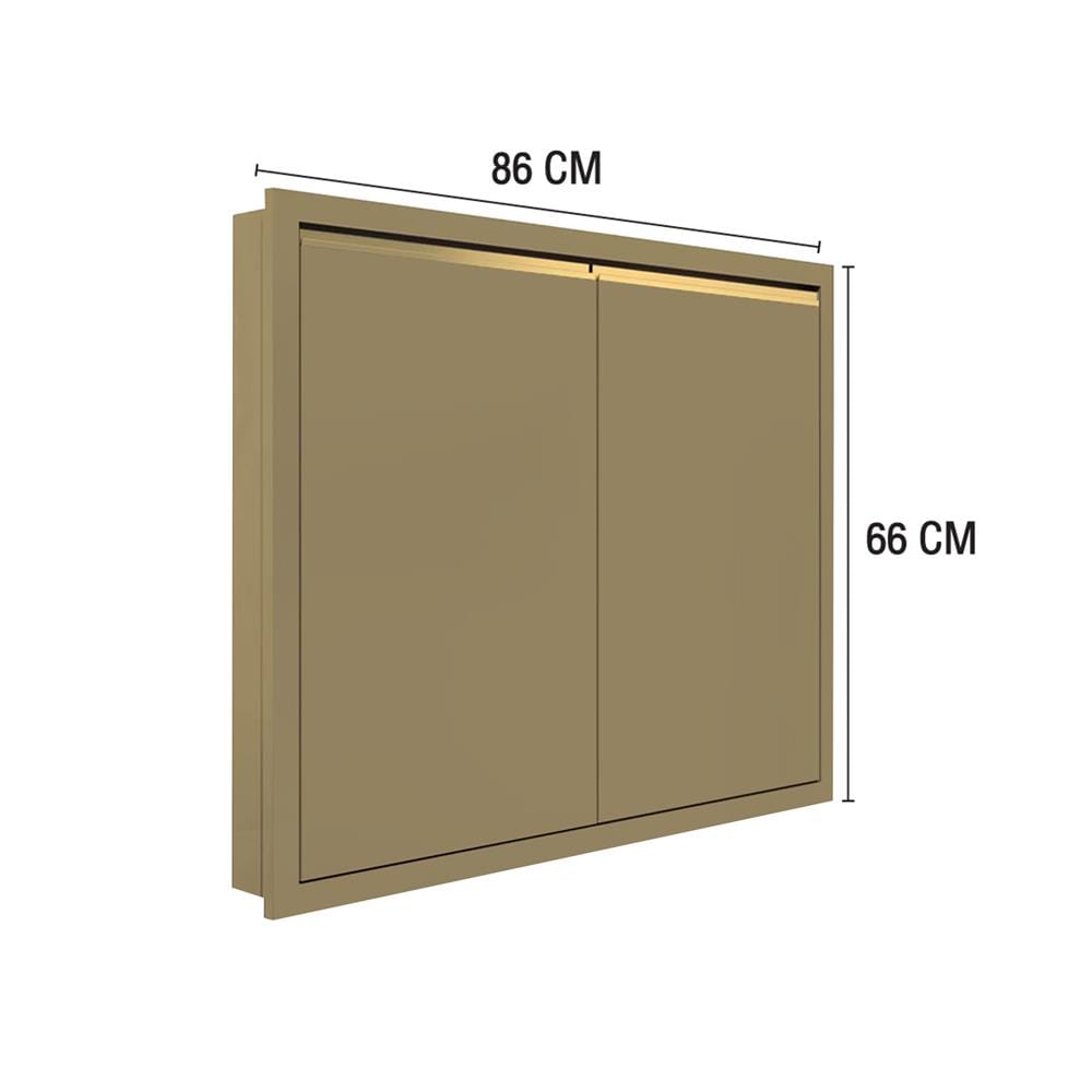 บานซิงค์คู่ MJ ETERNITY 86x66 ซม. สี SAND BEIGE