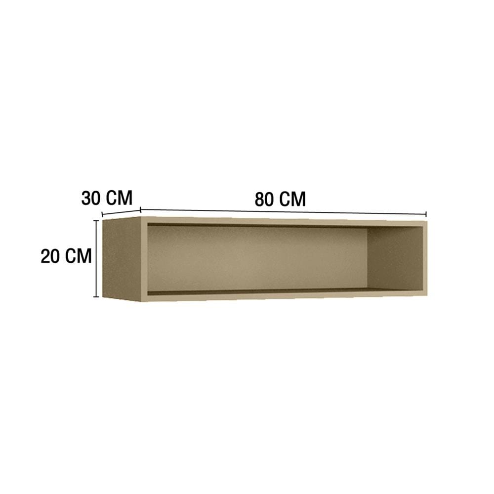 กล่องแขวนเสริม MJ ETERNITY 80x20 ซม. สี SAND BEIGE