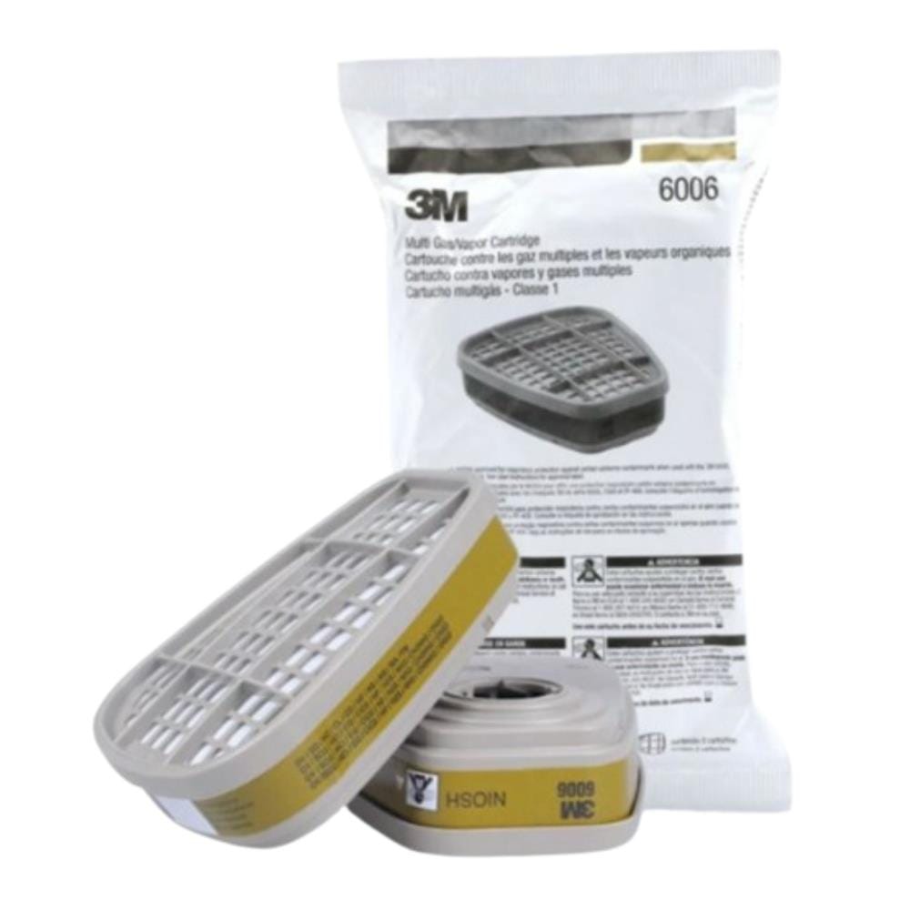 ตลับไส้กรองป้องกันสารเคมีหลายตัว 3M 6006 แพ็ก 2 ชิ้น