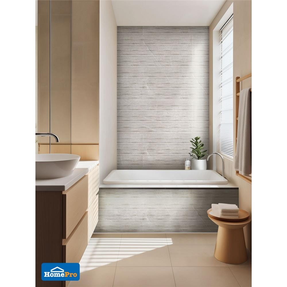 กระเบื้องผนัง 33.3x100 ซม. COTTO ESPANA แมร์ ซูไทล์ เพอร์ลา เทา A 1.33 ตร.ม.