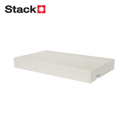 แผ่นชั้นไม้ซ่อนขาพร้อมไฟ STACKO LUMIFLEX 40x24x5 ซม. สีโรมัน ไวท์