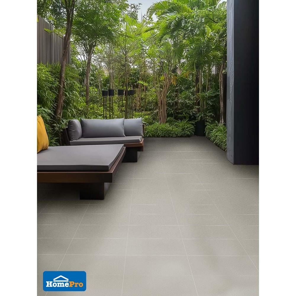 กระเบื้องพื้นพอร์ซเลน 30x60 ซม. COTTO ESPANA เมเทียร์กริส R10 เทา A 1.08 ตร.ม.
