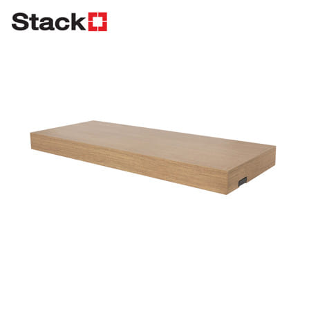 แผ่นชั้นไม้ซ่อนขาพร้อมไฟ STACKO LUMIFLEX 60x24x5 ซม. สีดาร์ค วอลนัท