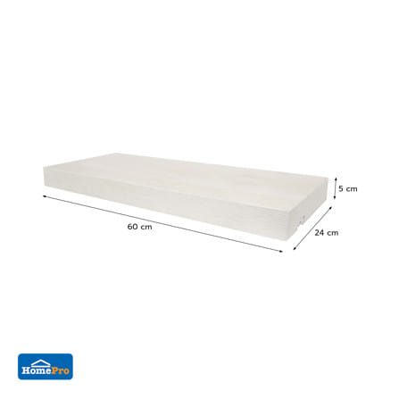 แผ่นชั้นไม้ซ่อนขาพร้อมไฟ STACKO LUMIFLEX 60x24x5 ซม. สีโรมัน ไวท์_6