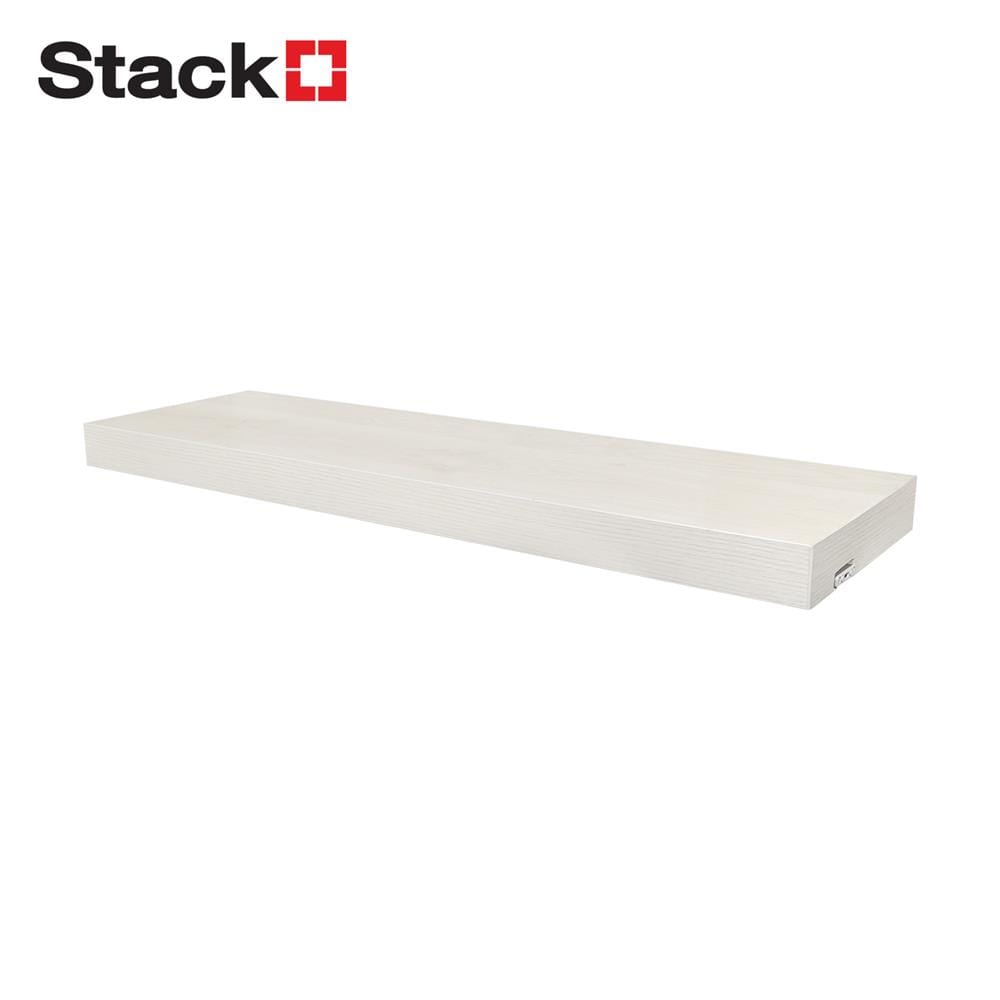 แผ่นชั้นไม้ซ่อนขาพร้อมไฟ STACKO LUMIFLEX 80X24X5 ซม. สีโรมัน ไวท์