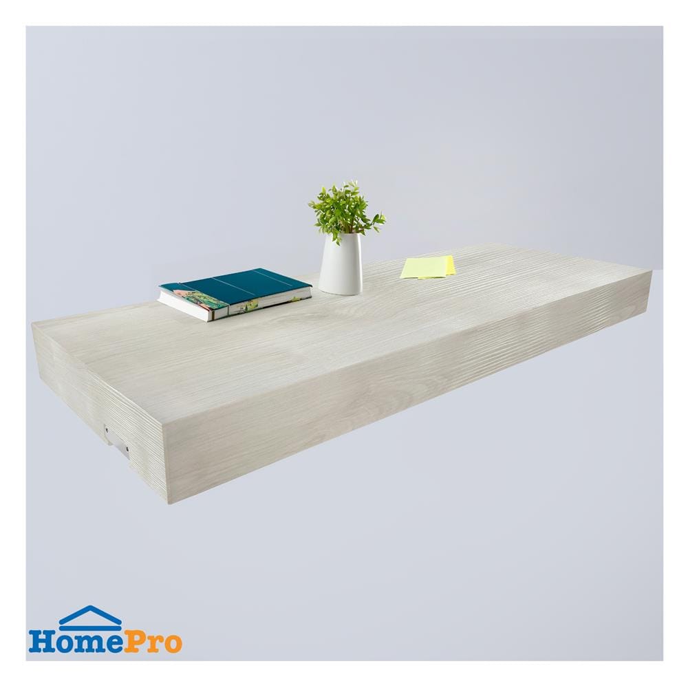 แผ่นชั้นไม้ซ่อนขาพร้อมไฟ STACKO LUMIFLEX 80X24X5 ซม. สีโรมัน ไวท์