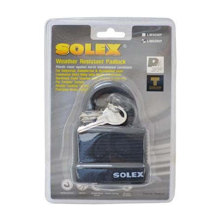 กุญแจสปริง SOLEX LM65WP 65 มม. สีดำ_1