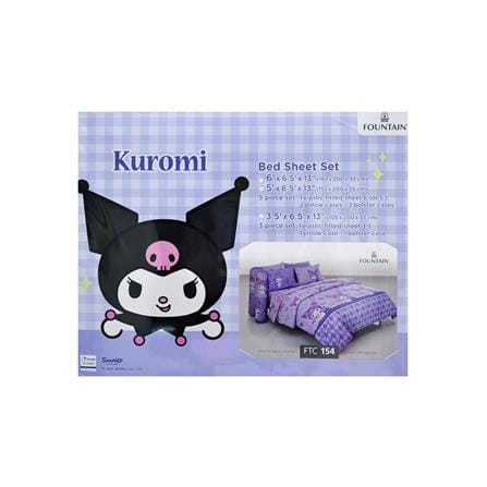 ชุดผ้าปูที่นอน 6 ฟุต 5 ชิ้น FOUNTAIN KUROMI 70106-FTC154_3