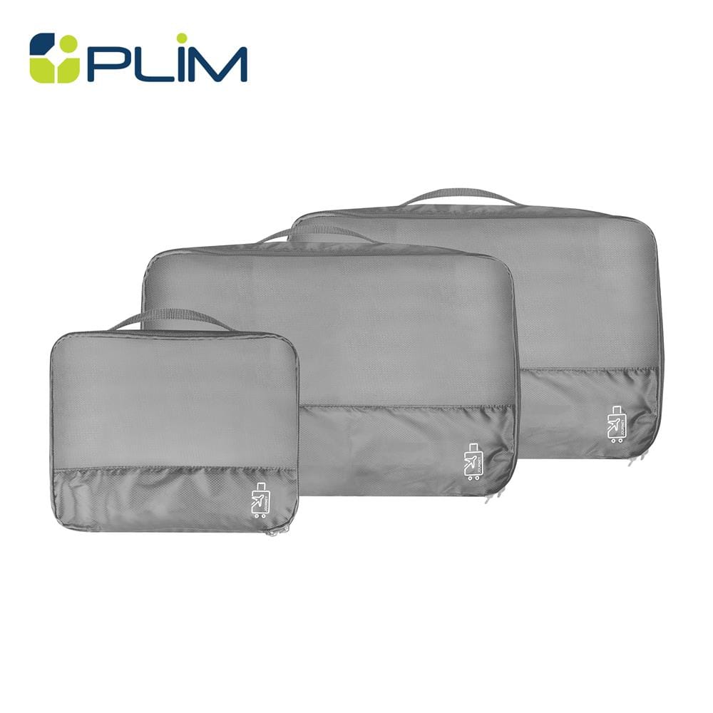 ชุดกระเป๋าจัดระเบียบ PLIM JOURNEY สีเทา (ชุด 3 ชิ้น)