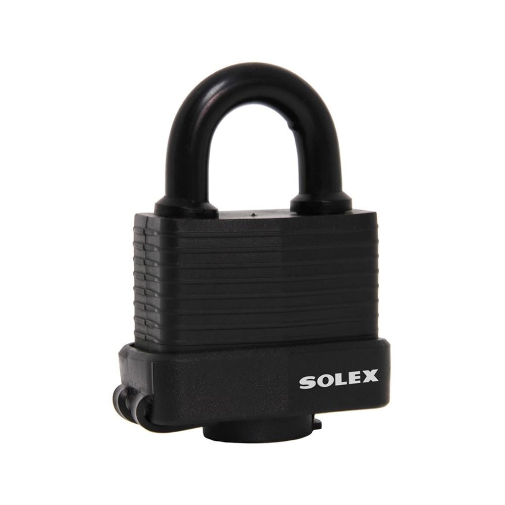กุญแจสปริง SOLEX LM40WP 40 มม. สีดำ