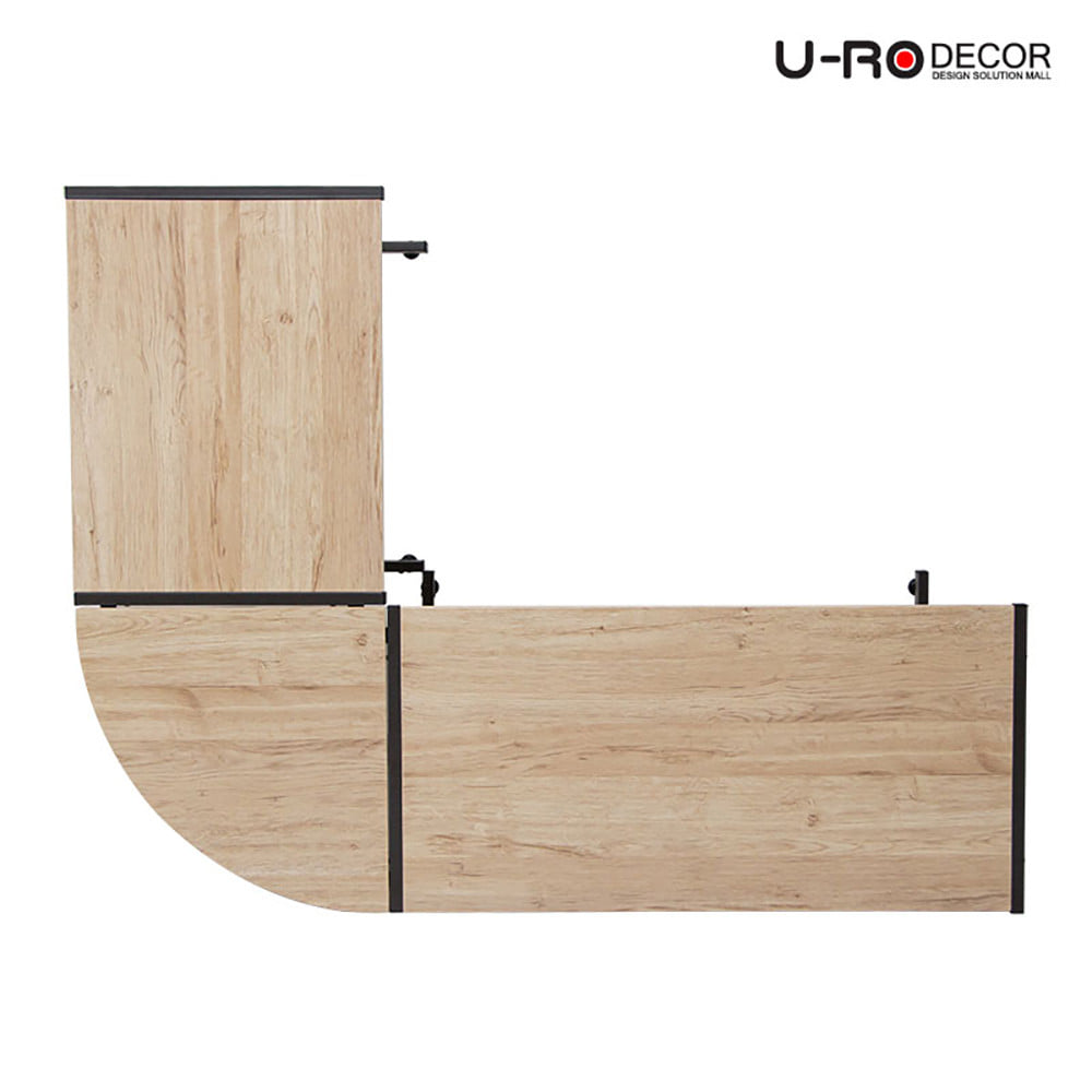 โต๊ะทำงาน U-RO DECOR L-SHAPED PLUS 147 ซม. สีโอ๊ค