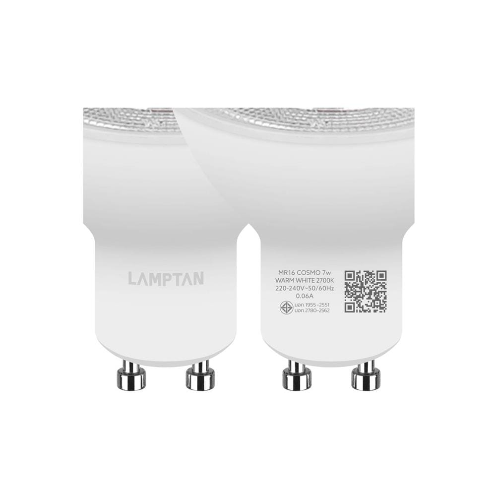 หลอด LED LAMPTAN MR16/PAR 7 วัตต์ WARM WHITE GU10