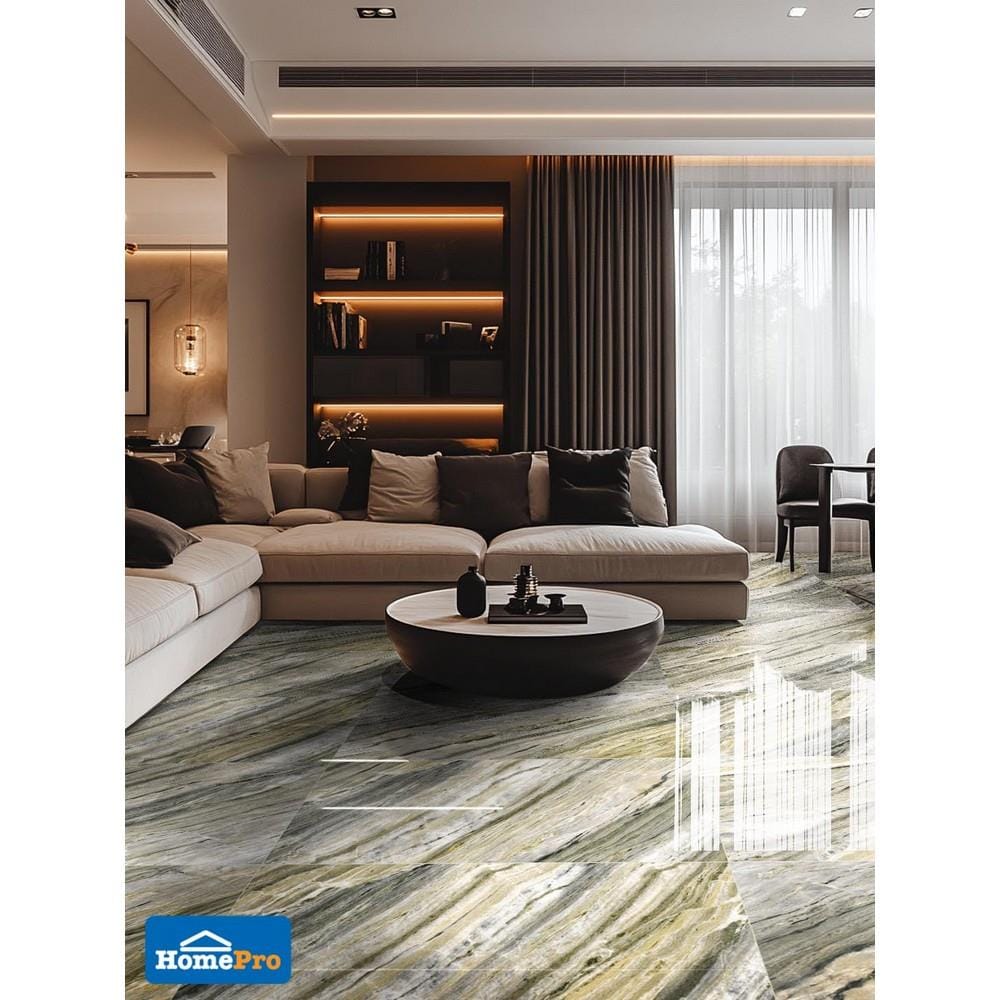 กระเบื้องพื้นพอร์ซเลน 60x120 ซม. COTTO ไอรีส เขียว PM 1.44 ตร.ม.