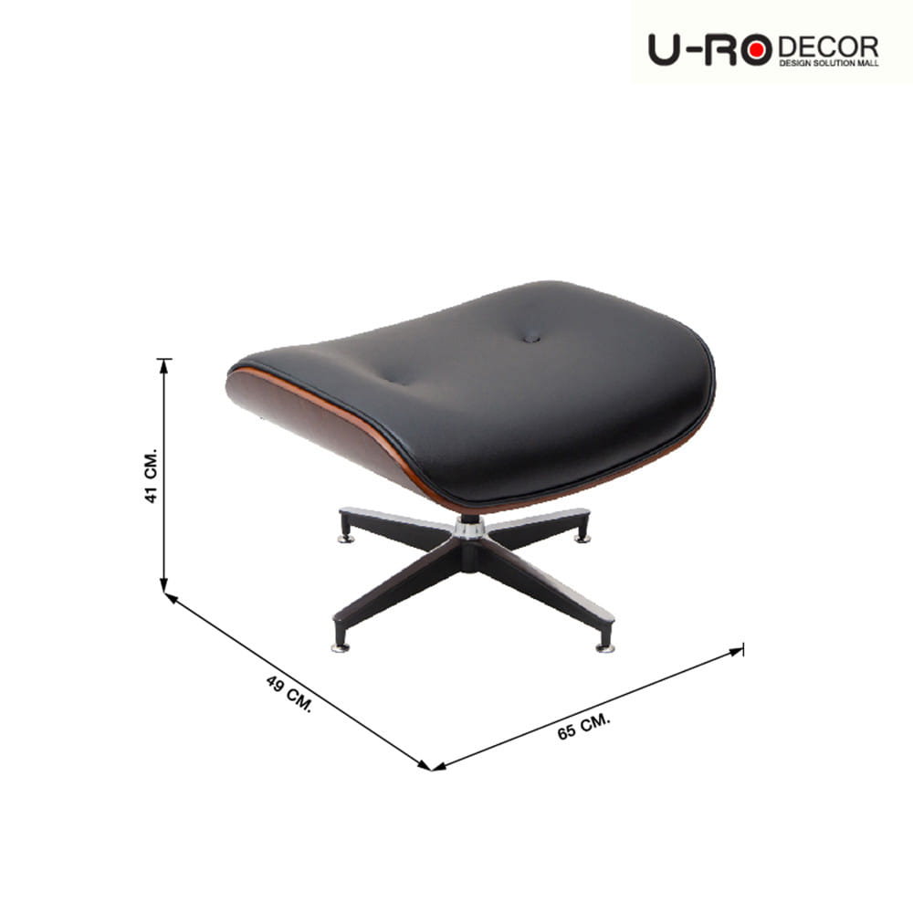 เก้าอี้พักผ่อน U-RO DECOR BENELUX สีดำ
