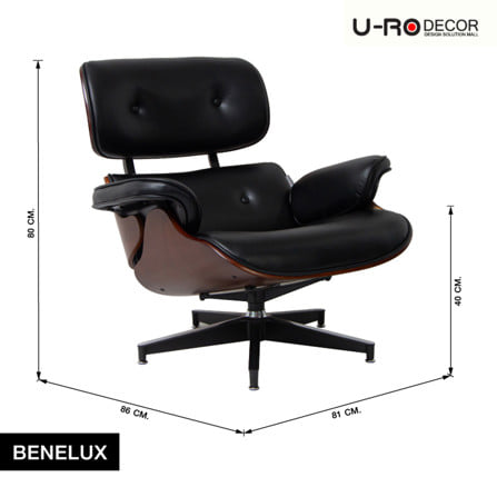 เก้าอี้พักผ่อน U-RO DECOR BENELUX สีดำ_11