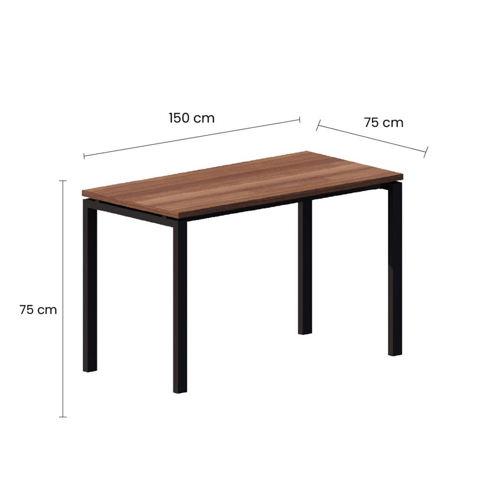 โต๊ะอเนกประสงค์ OFFICEINTREND NEWTRON BL-TEAK 150 ซม. สีน้ำตาลเข้ม