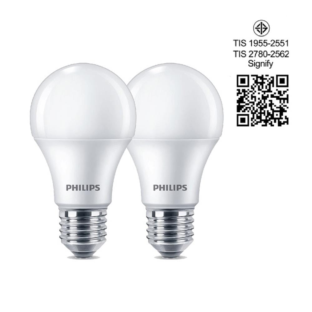 หลอด LED PHILIPS A60 14.5 วัตต์ WARM WHITE E27 แพ็ก 2 ชิ้น