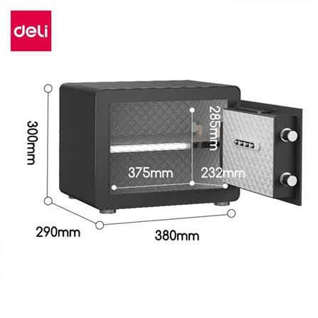 ตู้นิรภัย ELECTRONIC DELI ET570-BK-01 สีดำ_7