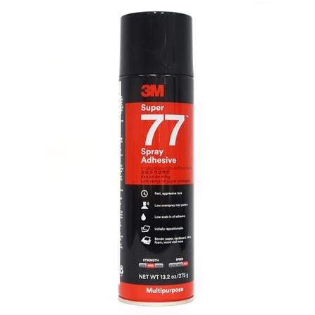 กาวสเปรย์อเนกประสงค์ 3M SUPER 77 375 ก. สีใส_0