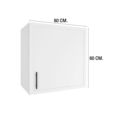 ตู้แขวนเดี่ยว MJ SLIM SHAKER 60x60 ซม. สี WHITE PEARL_3