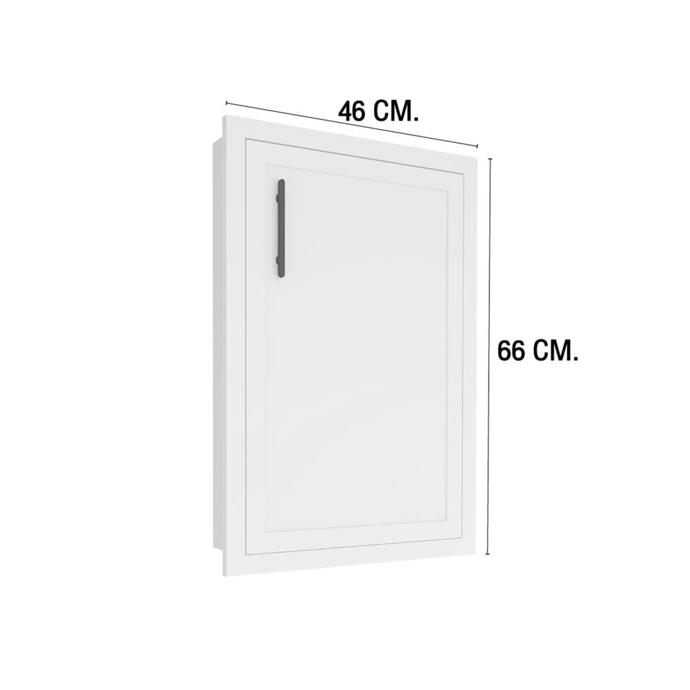 บานซิงค์เดี่ยว MJ SLIM SHAKER 46x66 ซม. สี WHITE PEARL