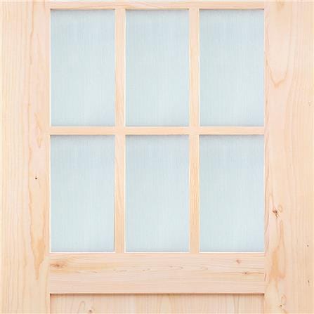 ประตูไม้เฮมล็อกเฟอร์ AZLE ZEN 100X200 ซม. สีธรรมชาติ ไม่เจาะลูกบิด_1