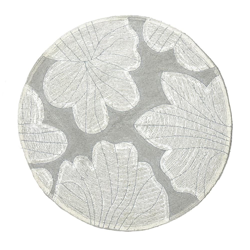 พรม HOME LIVING STYLE EMILY BLOSSOM 90X90 ซม. สีเทา