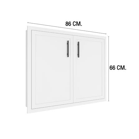 บานซิงค์คู่ MJ SLIM SHAKER 86x66 ซม. สี WHITE PEARL_3