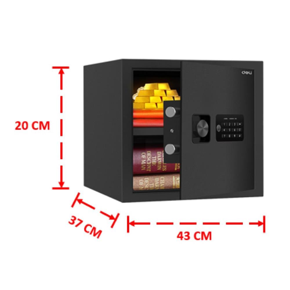 ตู้นิรภัย ELECTRONIC DELI ET531-BK-01 สีดำ