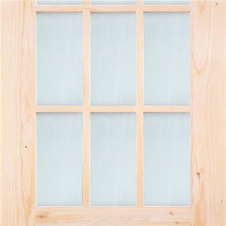 ประตูไม้เฮมล็อกเฟอร์ AZLE ZEN 90X200 ซม. สีธรรมชาติ ไม่เจาะลูกบิด_1