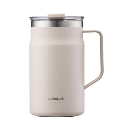 กระติกสุญญากาศ LOCKNLOCK METRO LHC4282 600 มล. สีเบจ