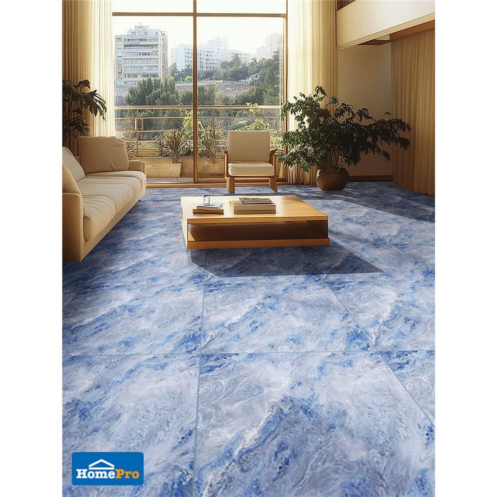 กระเบื้องพื้นพอร์ซเลน 80x80 ซม. TARA โอกิ ฟ้า A 1.92 ตร.ม