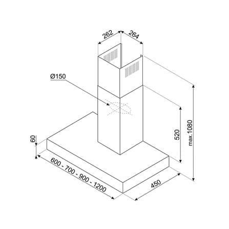 เครื่องดูดควันกระโจม SMEG KBT600XE 60 ซม._4