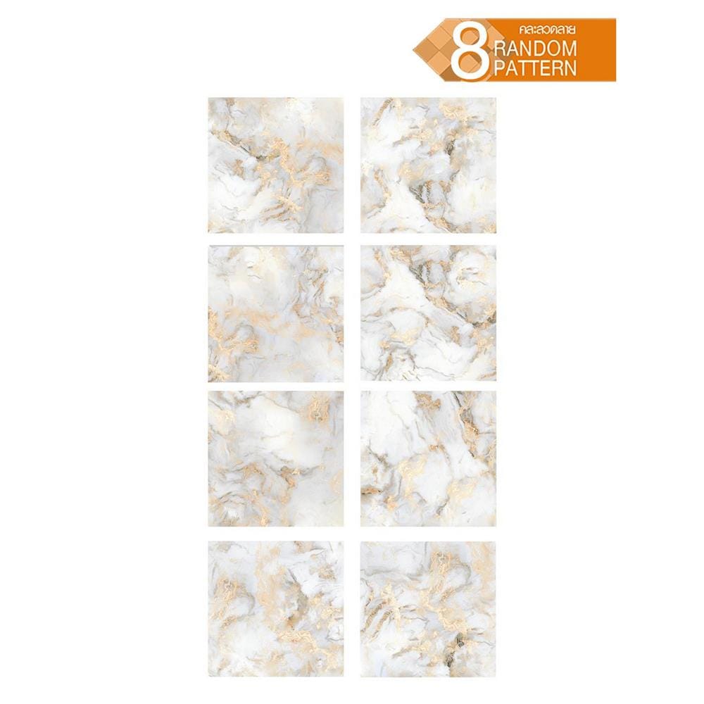 กระเบื้องพื้น 60x60 ซม. TARA โบมี ขาว A 1.44 ตร.ม.