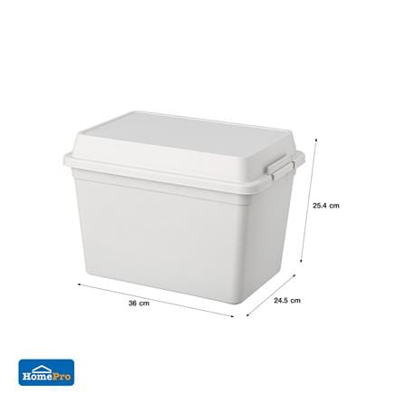กล่องฝาหูล็อก STACKO CICL 14 ลิตร 36X24.5X25.4 ซม. สีขาว_5