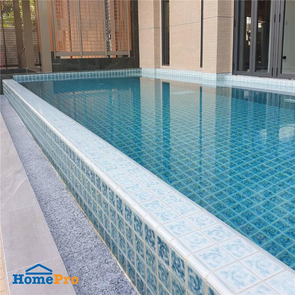 กระเบื้องเข้ามุมมันนอกพอร์ซเลน 1x4  GO-101 แปซิฟิกบูล